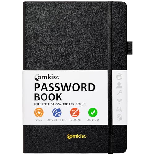 Password Book with Individual Alphabetical Tabs Laminated