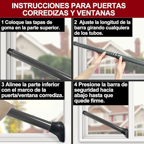 Upgraded Door Jammer & Sliding Patio Door Stopper
