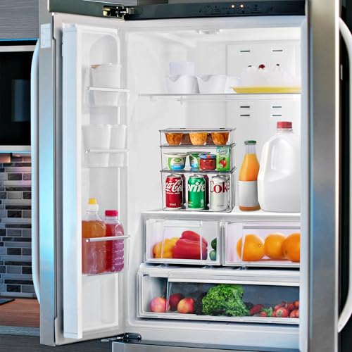 Storage Organizers for Fridge & Pantry with Lids