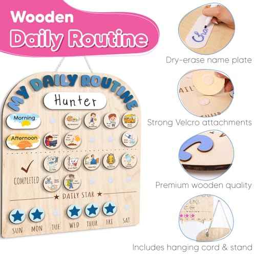 Wooden Chore Chart for Boys
