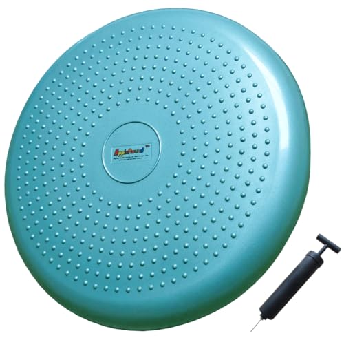 Inflated Wobble Cushion with Hand Pump