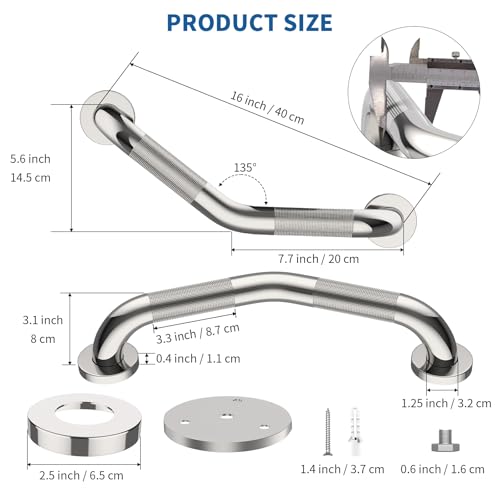 V Shape Shower Grab Bars Anti Bathroom Slip Grab Bar