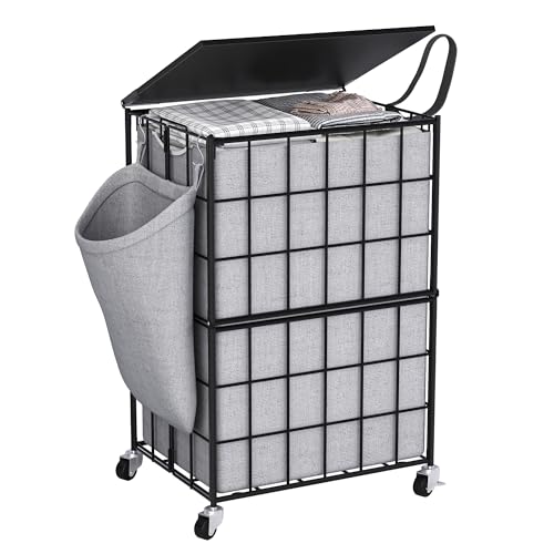Laundry Basket with Wheels