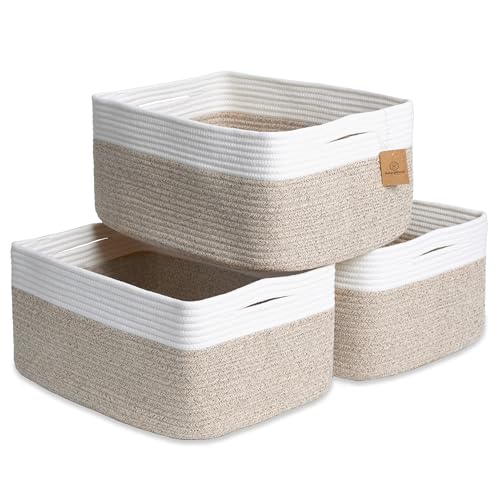 Storage Baskets 16.8" x 13" x 7.6" Bins 3