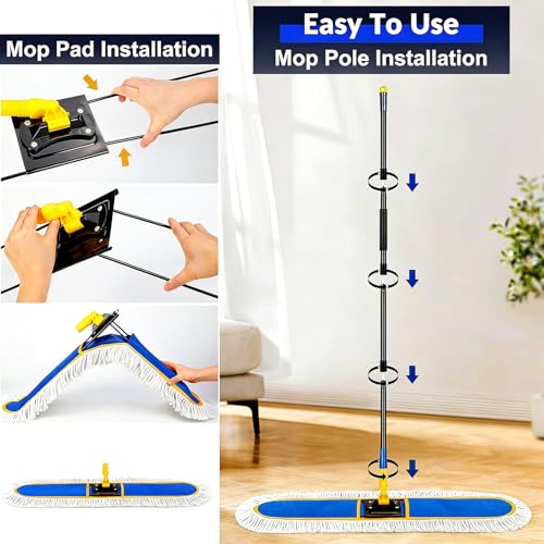 24" Commercial Dust Mop for Floor Cleaning