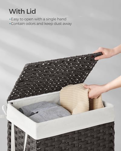 Slim Laundry Hamper with Lid