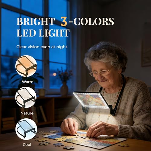 Magnifying Glass with Light for Reading