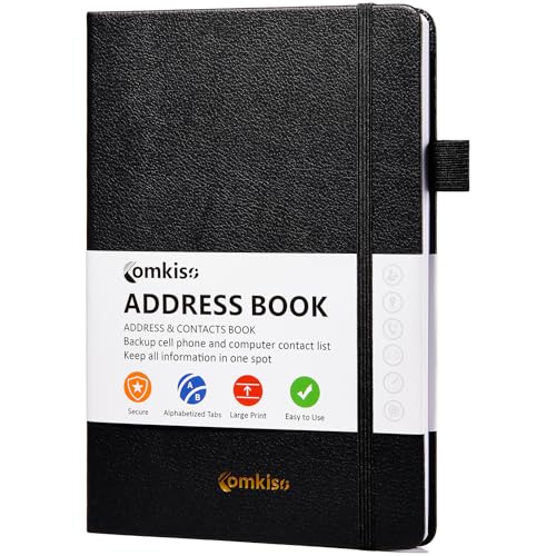Address Book with Individual Alphabetical Tabs Laminated