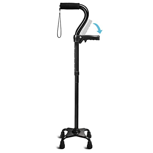 Adjustable Walking Cane for Men & Women with 4
