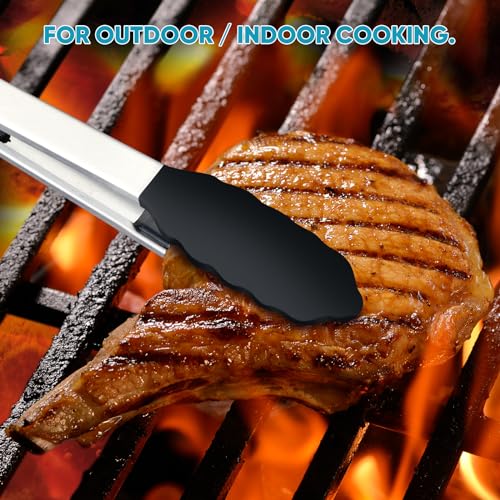 5 Pack Silicone Tongs for Cooking