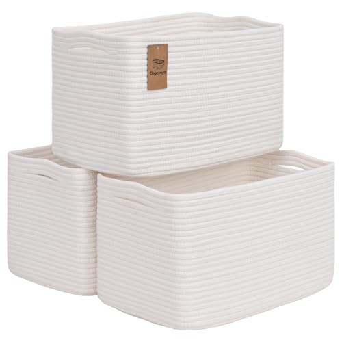 3 Pack Shelf Baskets for Organizing