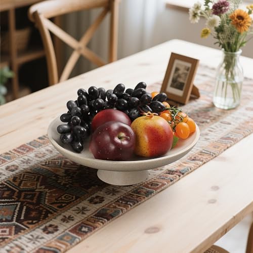 Modern Resin Pedestal Decorative Bowl