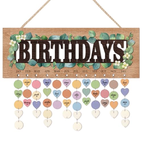 KAlRNE Birthday Wooden Wall Hanging Decor
