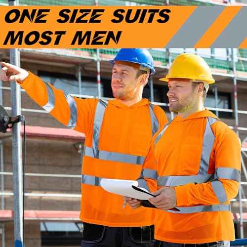 4 Pcs Safety Shirts Hi Vis Hoodie