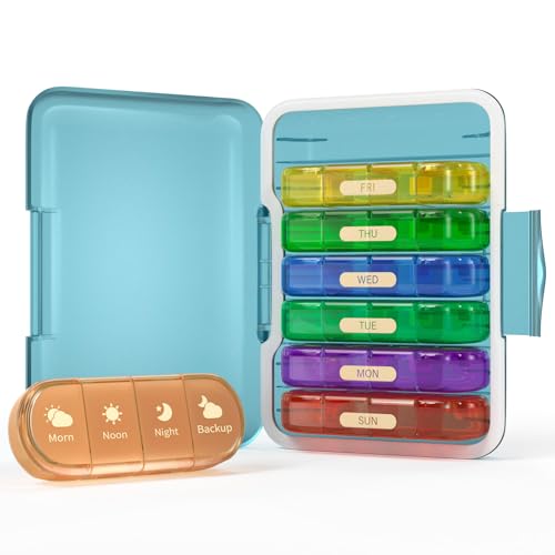 Weekly Pill Organizer 2 & 3 & 4 Times a Day