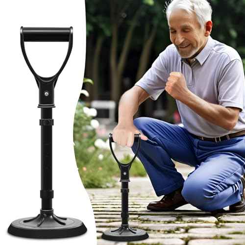 Upgraded Portable Standing Aid with Integrated Reinforced Fixation Buttons and Oversized 7" Base