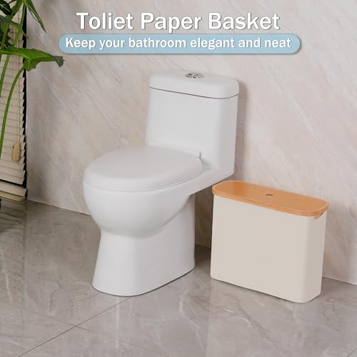 Toilet Paper Basket with Lid for Bathroom