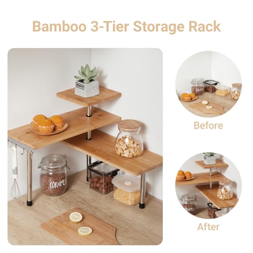 Bamboo Countertop Shelf