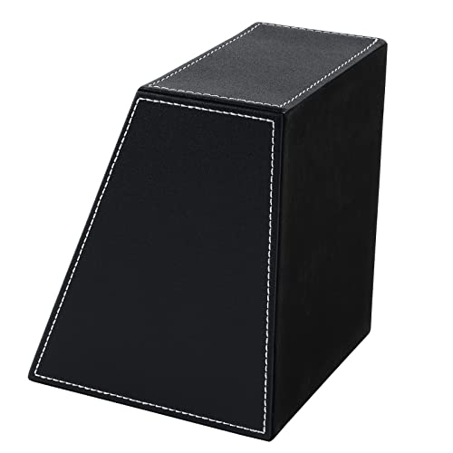 Fashionable PU leather TV remote control bracket with 3 compartments