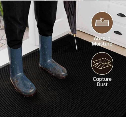 Door Floor Mat Commercial Grade Large Size Heavy Duty Tough Entry Collection Slip Skid Entrance Mat with Rubber Backing Low Profile