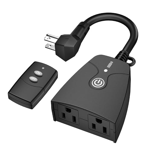 Outdoor Wireless Remote Control Outlet Plug