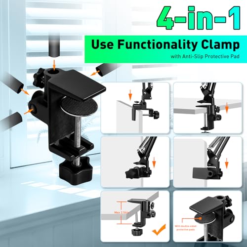 Magnifying Glass with Light and Clamp