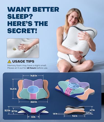 5X Pain Relief Cervical Neck Pillow for Neck Support
