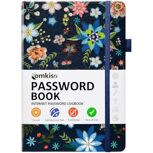 Password Book with Individual Alphabetical Tabs Laminated