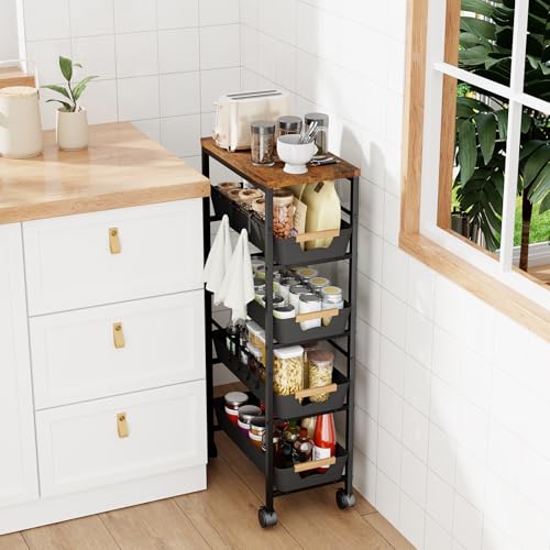 5 Tier Kitchen Storage Cart
