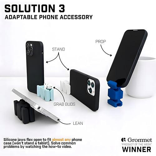 Silicone + Steel Weighted Cord Holder for Nightstand