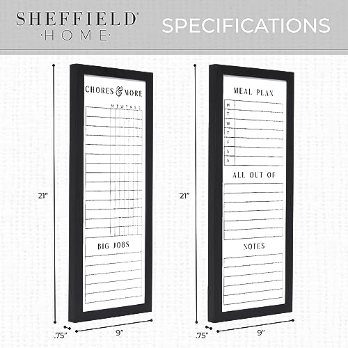Set of Two Family Planner Dry Erase Boards Featuring