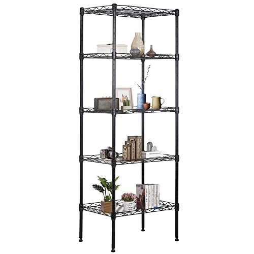 Wire Shelving Unit Storage Shelves Metal Shelf with Adjustable Layer Rack Strong Steel for Restaurant Garage Pantry Kitchen