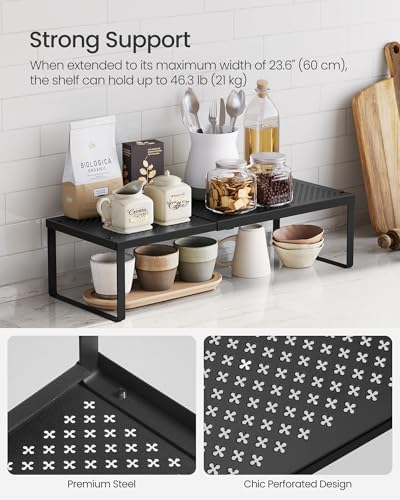 Spice Racks Expandable and Stackable Shelf Orgnizers