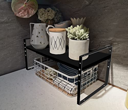 Expandable Stackable Spice Rack Cabinet Shelf Organizer in Cabinets Shelves Kitchen Cupboard Organization Stack up Racks Pantry Countertop Storage