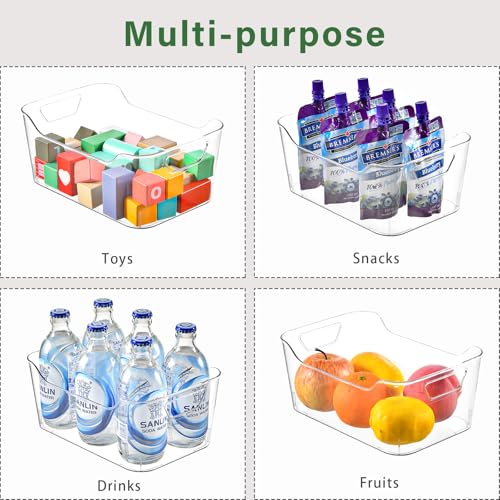 Clear Plastic Storage Bins