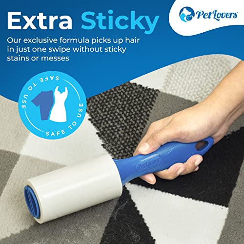 Extra Sticky Lint Roller Mega Value Set for Pet Hair Removal and Clothes