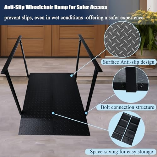 Wheelchair Ramp with Handrails