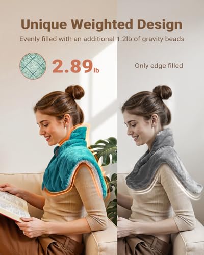 Heating Pad for Neck and Shoulders and Back Pain Relief