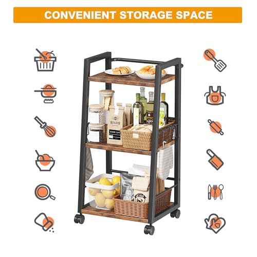 Kitchen Storage Cart with Wheels