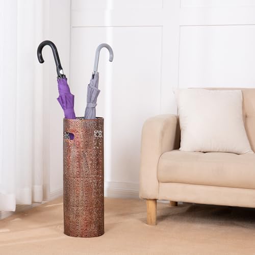 21 inch Copper Lace Heavy Duty Metal Umbrella Stand