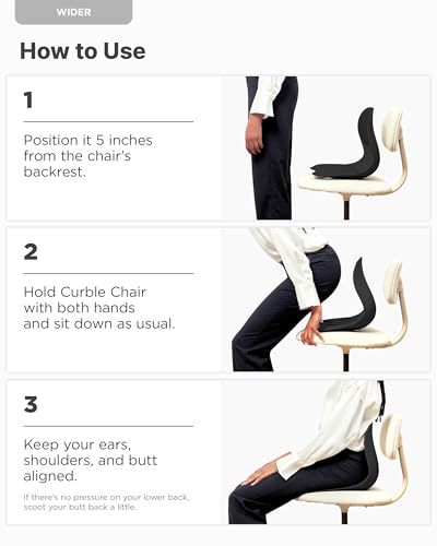 Curble Chair Teenager] Ergonomic Lower Back Chair Support