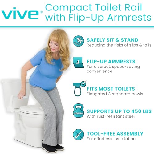 Toilet Safety Rail for Elderly & Handicap