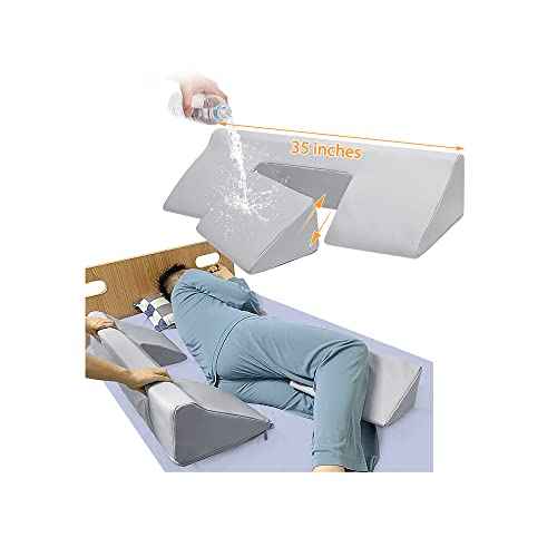 Bedsore Turning Wedge Anti Bed Sores Treatment Pillow Body Positioners Incline Side Sleeping U Shape Medical Wedges Post Surgical Care for Bedridden Pregnancy Elderly Prevent Pressure Ulcer