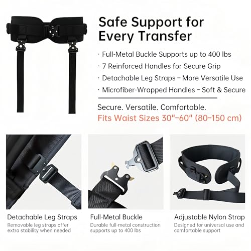 Gait Belt with Handles for Seniors