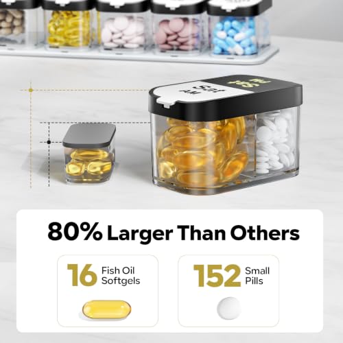 Extra Large Pill Organizer 2 Times A Day