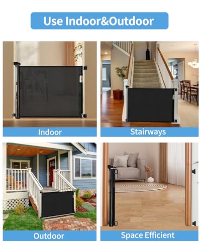 Retractable Baby Gate for Stairs