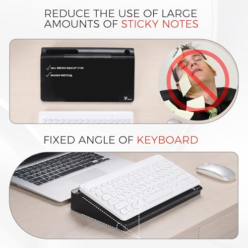 Glass Desk Whiteboard with Storage