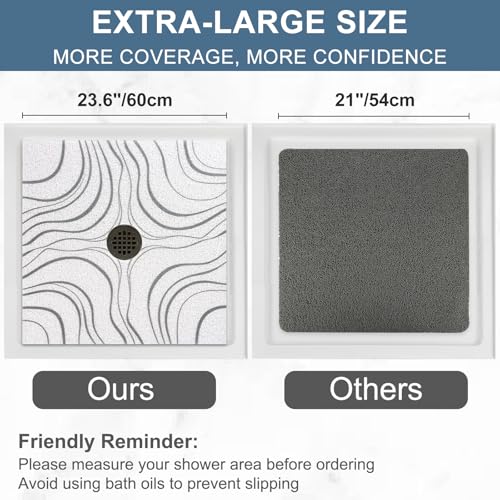 Square Shower Mat Non Slip