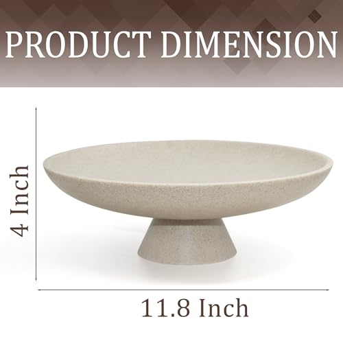 Modern Resin Pedestal Decorative Bowl