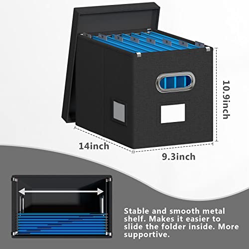 Hanging File Box with Lid